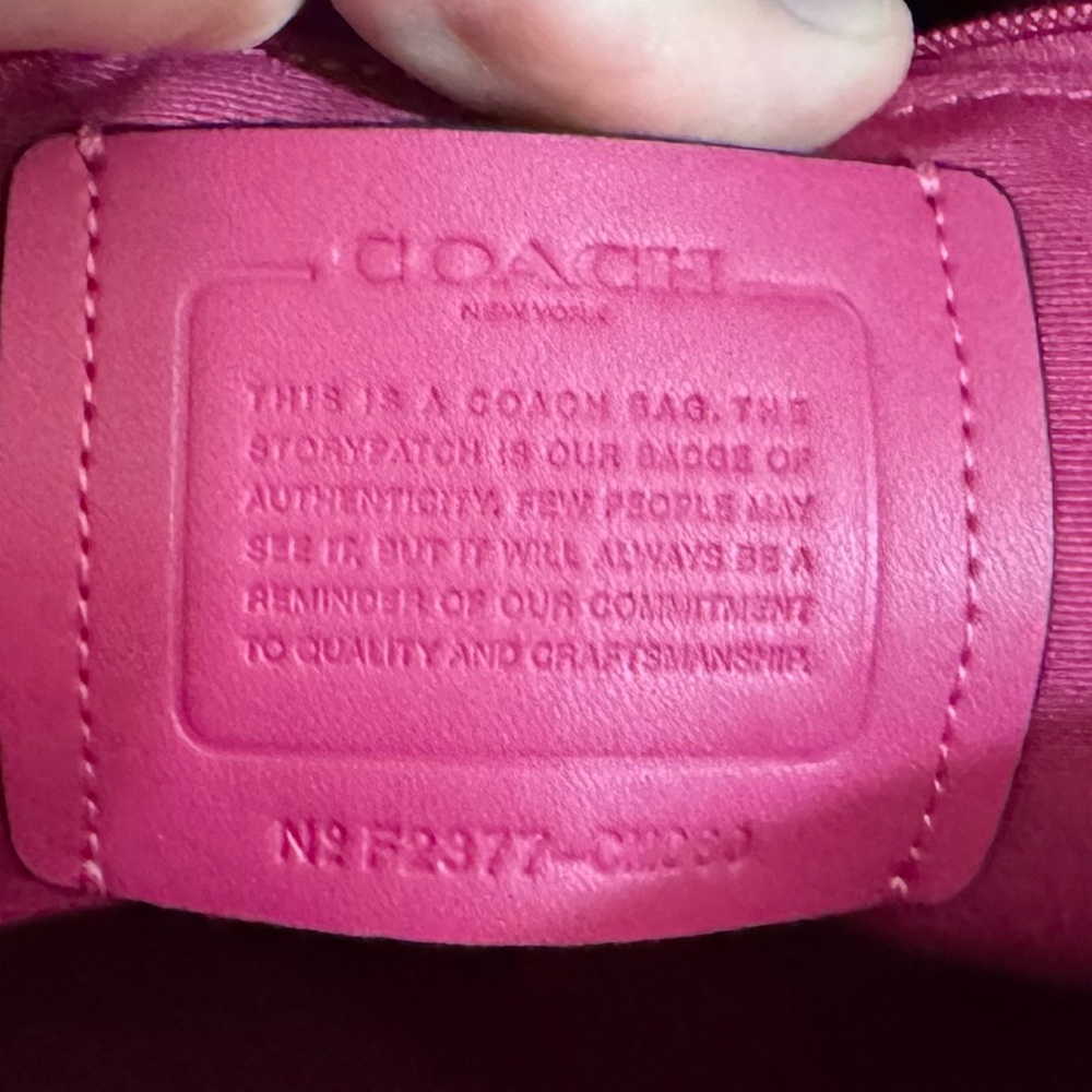 Coach Ashton Tote Bag #CM080 Oxblood & Fuchsia Pebble Leather $450 Retail - NWT - Picture 10 of 14